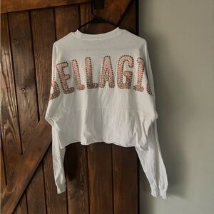 White Bellagio Long Sleeve Shirt
And pants